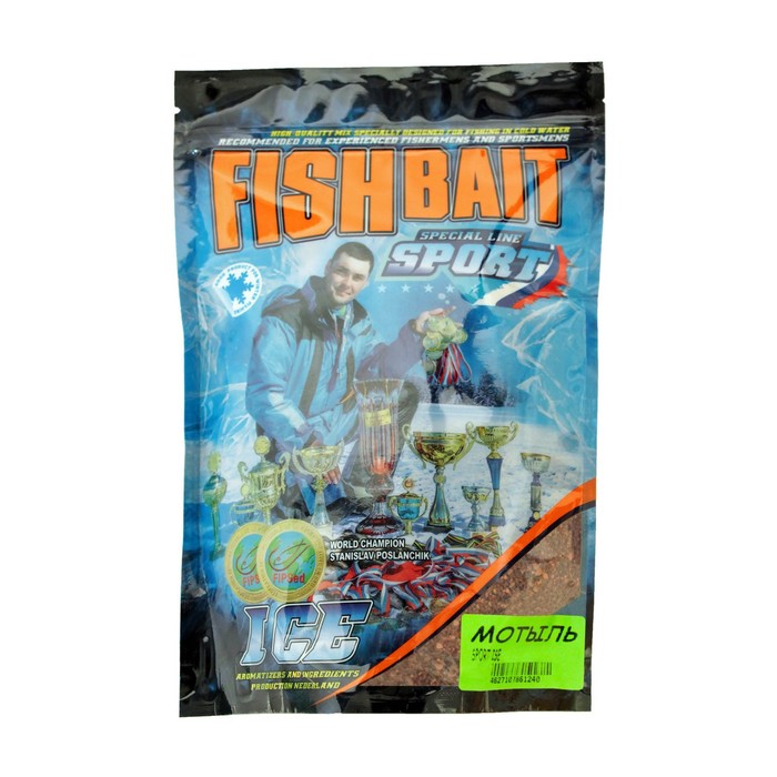 фото Прикормка fishbait «ice sport» 0,75 кг. мотыль