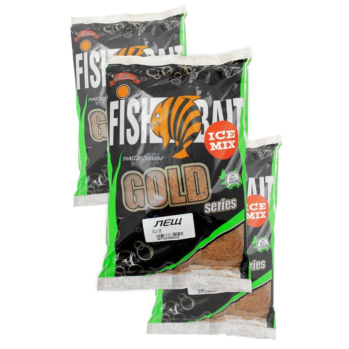 фото Набор прикормка fishbait «ice gold» 3х1 кг. лещ