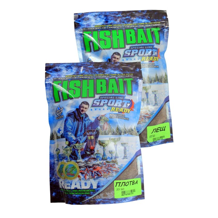 фото Набор прикормка fishbait «ready sport» 0,75 кг. лещ + 0,75 кг. плотва