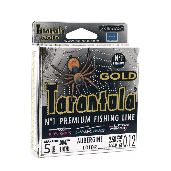 фото Леска balsax "tarantula gold" box 100м 0,12 (2,5кг)
