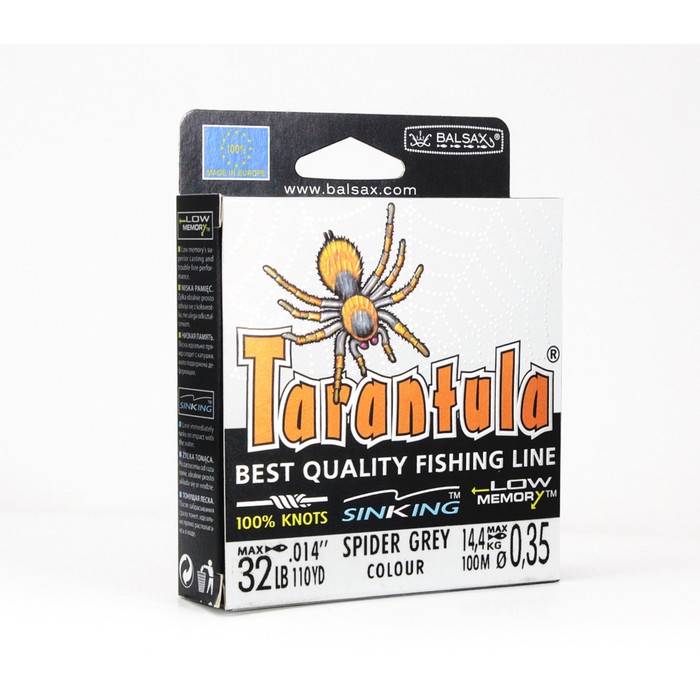 фото Леска balsax "tarantula" box 100м 0,35 (14,4кг)