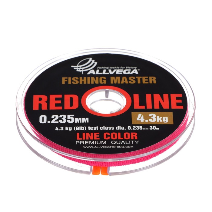 Леска монофильная ALLVEGA Fishing Master, диаметр 0.235 мм, тест 4.3 кг, 30 м, рубиновая
Леска монофильная ALLVEGA Fishing Master, диаметр 0.235 мм, тест 4.3 кг, 30 м, рубиновая
