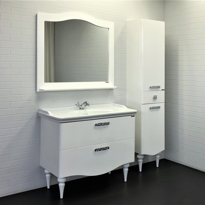 фото Тумба-умывальник comforty «монако-100-1» цвет белая, с раковиной 50110