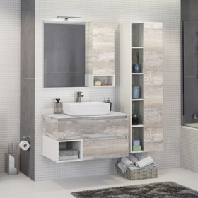 Тумба-умывальник COMFORTY «Прага-90» цвет дуб бежевый с белой столеш. с рак. T-Y9378
Тумба-умывальник COMFORTY «Прага-90» цвет дуб бежевый с белой столеш. с рак. T-Y9378