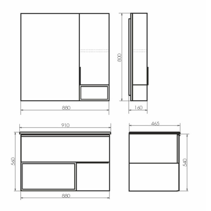 фото Тумба-умывальник comforty «франкфурт-90» цвет бетон светлый, с раковиной quadro 90