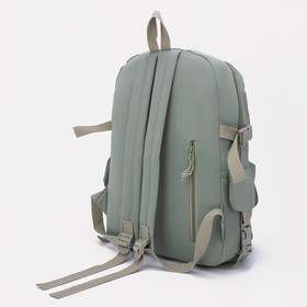 Рюкзак, отдел на молнии, 2 наружных кармана, 2 боковых кармана, цвет зелёный
Рюкзак, отдел на молнии, 2 наружных кармана, 2 боковых кармана, цвет зелёный