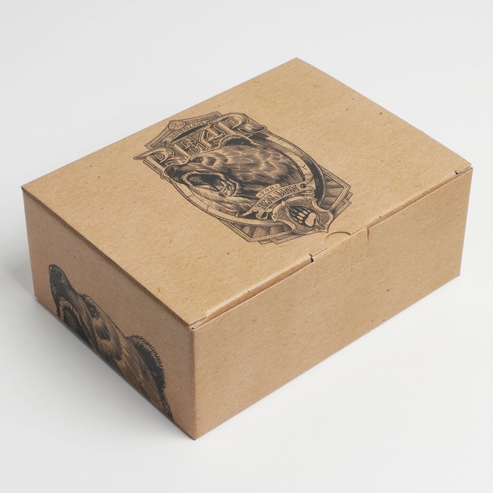 фото Коробка‒пенал «real man», 26 × 19 × 10 см дарите счастье