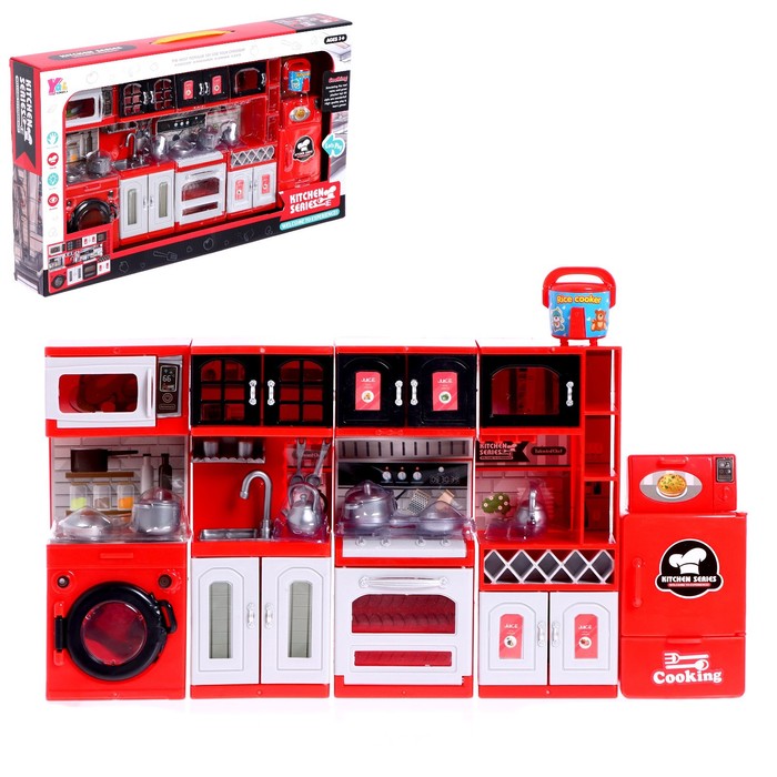 фото Набор игровой "кухня" для кукол, звук,свет, с аксессуарами
