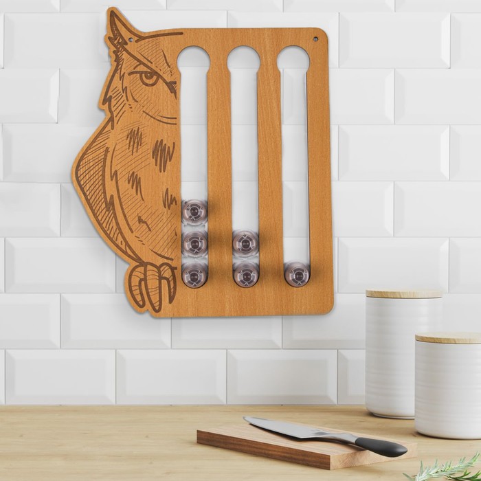 фото Держатель для кофейных капсул "сова" 30.5 х 36.7 см