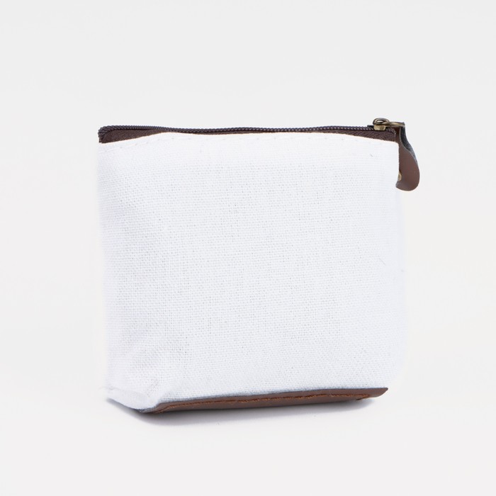 фото Кошелёк на молнии, цвет молочный