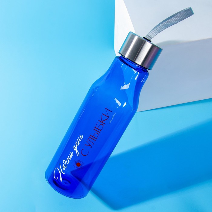 фото Бутылка для воды «начни день с улыбки», 650 мл svoboda voli