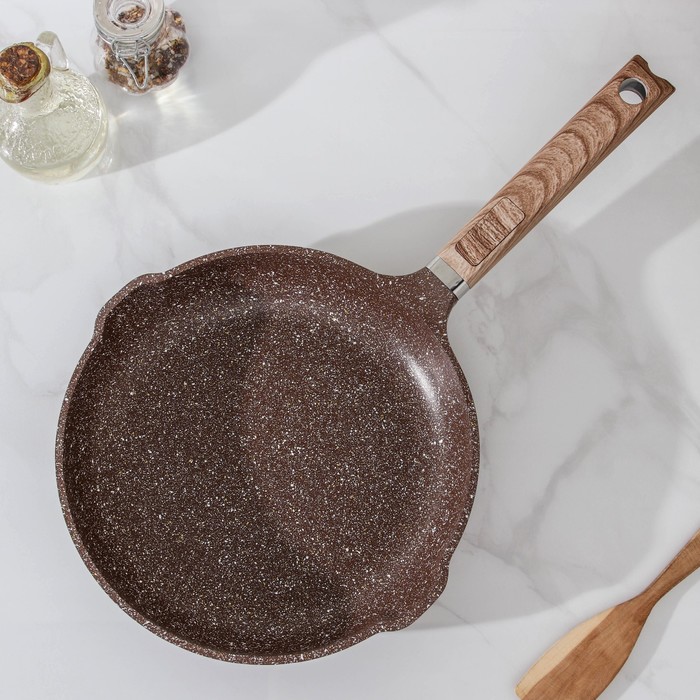 Сковорода литая Grande, d=24 см, с двумя сливами, антипригарное покрытие, индукция, цвет коричневый
Сковорода литая Grande, d=24 см, с двумя сливами, антипригарное покрытие, индукция, цвет коричневый