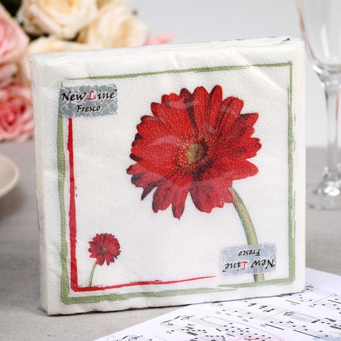 Салфетки бумажные New line FRESCO «Герберы», 2 слоя, 33*33 см, 20 шт.
Салфетки бумажные New line FRESCO «Герберы», 2 слоя, 33*33 см, 20 шт.