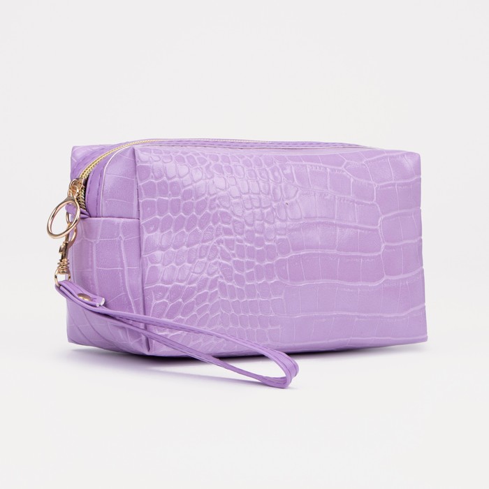 фото Косметичка 18*9*10 см, отд на молнии, сиреневый