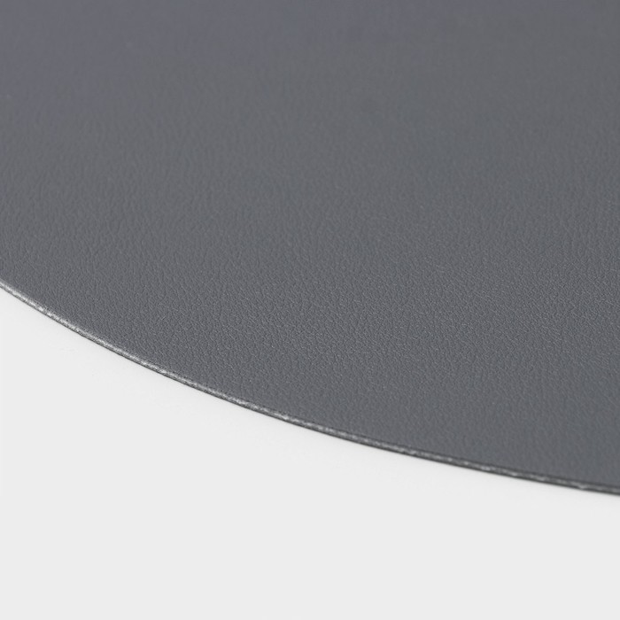 фото Салфетка сервировочная на стол «тэм», d=35 см, цвет тёмно-серый