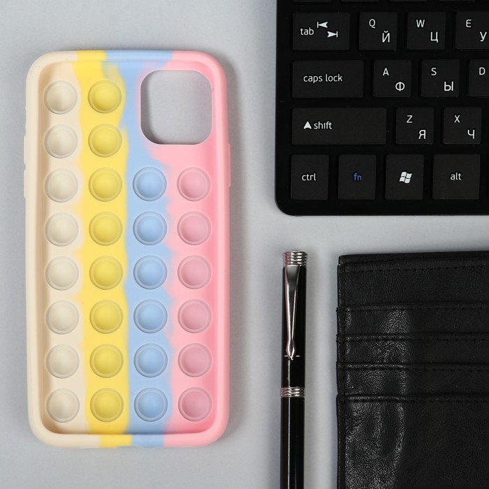 фото Чехол pop it, для iphone 11 pro max, силиконовый, разноцветный