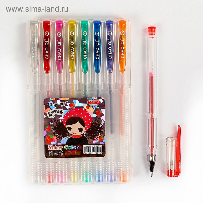 Набор гелевых ручек 8 цветов, в пластиковой коробке
Набор гелевых ручек 8 цветов, в пластиковой коробке