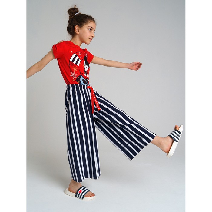 Брюки-кюлоты для девочки, рост 110 см 
Брюки-кюлоты для девочки, рост 110 см