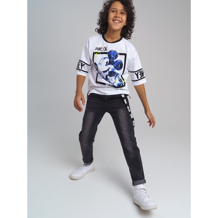 фото Джинсы для мальчика, рост 134 см playtoday