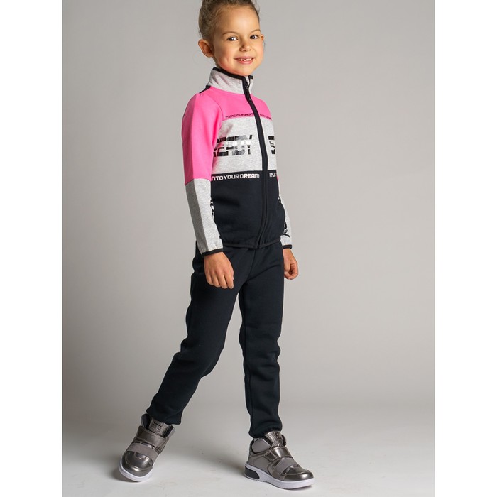 фото Спортивный костюм в неоновых цветах для девочки, рост 104 см playtoday