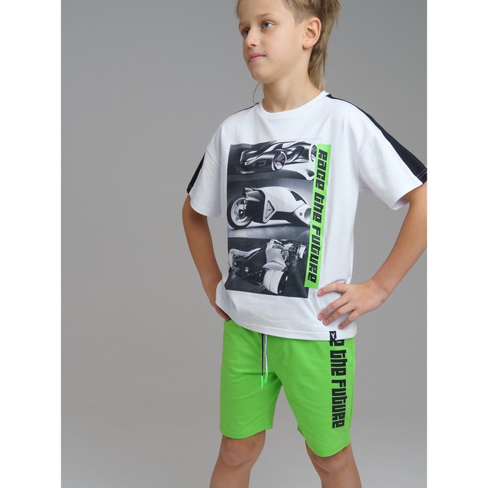 фото Шорты для мальчика, рост 152 см - 2 шт, цвет зелёный, чёрный playtoday