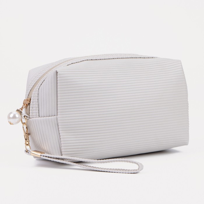 фото Косметичка дор l-1147, 19*9*10, отд на молнии, с ручкой, белый