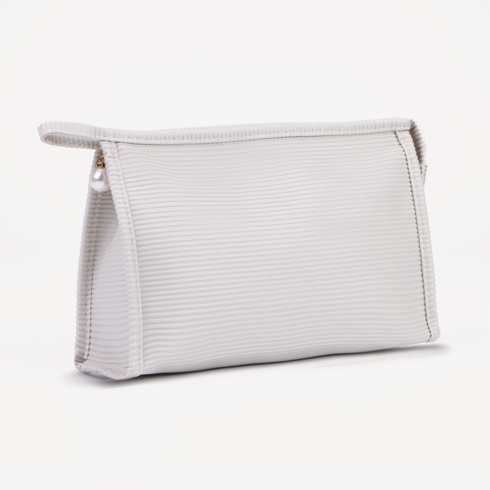 фото Косметичка ^ l-1150, 22*8*14, отд на молнии, с ручкой, серый