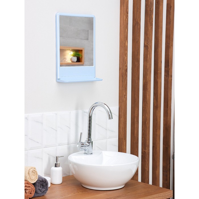 фото Набор для ванной комнаты tokyo, цвет светло-голубой berossi