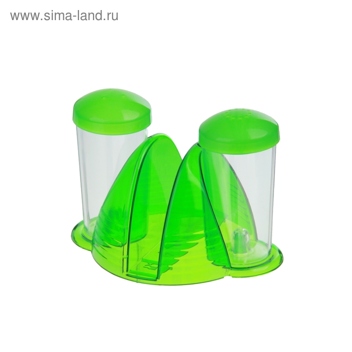 Набор для специй с салфетницей Fresh, 2 шт: солонка и перечница 50 мл, цвет зелёный 
Набор для специй с салфетницей Fresh, 2 шт: солонка и перечница 50 мл, цвет зелёный