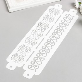 Трафарет бордюрный "Узор сердце" пластик, 11х32 см
Трафарет бордюрный "Узор сердце" пластик, 11х32 см