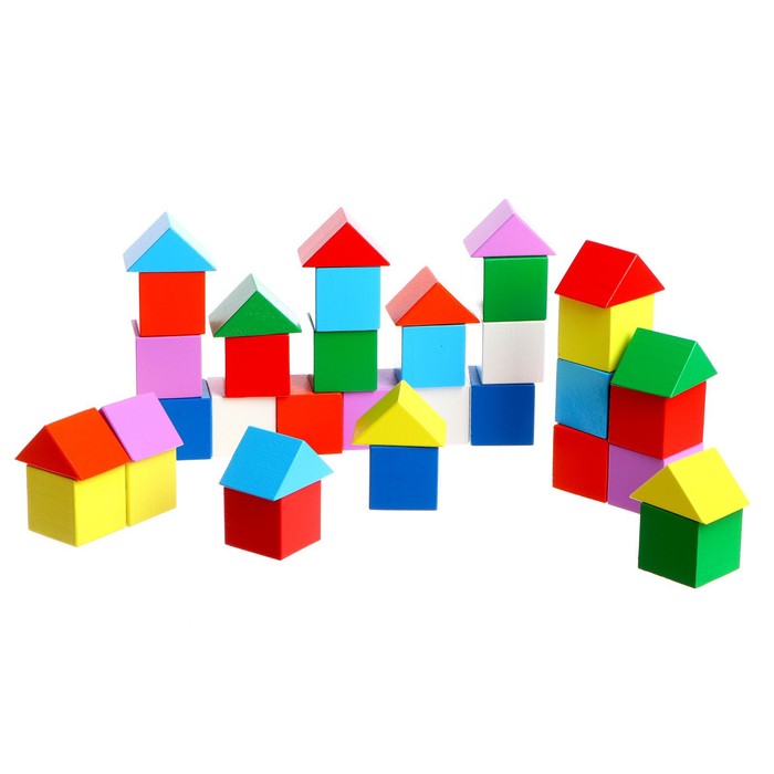 фото Кубики-треугольники, строительный набор. pelsi