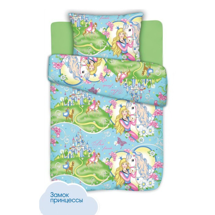 фото Кпб «замок принцессы» 1,5 сп, 150x214 см, 143x215 см, 70x70 см