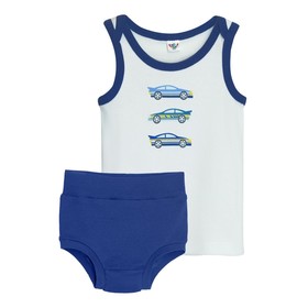 Комплект: майка и трусы для мальчика, рост 68 см, цвет белый/тёмный - синий
Комплект: майка и трусы для мальчика, рост 68 см, цвет белый/тёмный - синий