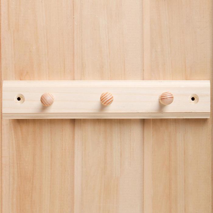 Вешалка горизонтальная, 3 крючка, липа
Вешалка горизонтальная, 3 крючка, липа