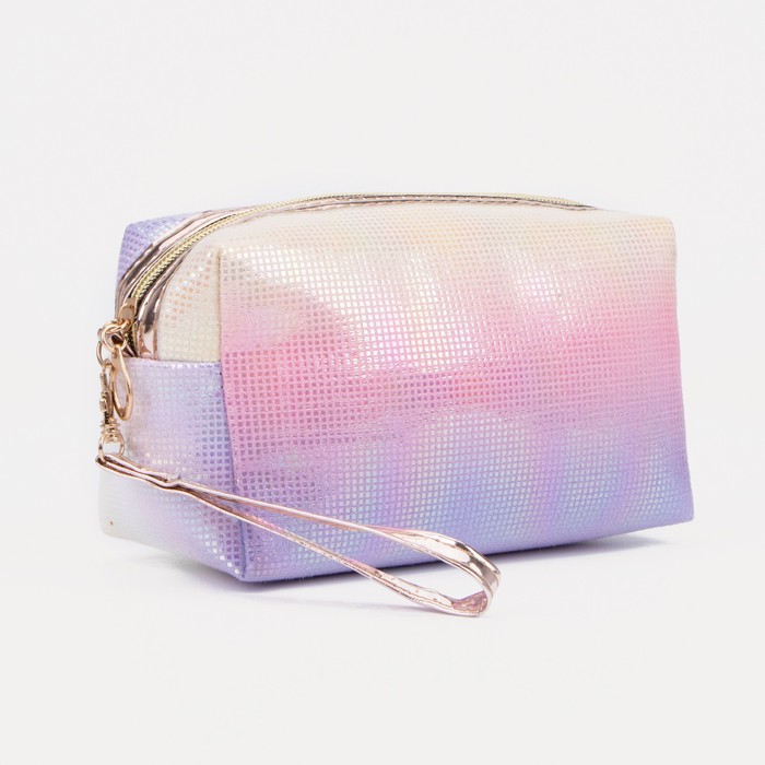 фото Косметичка дорожная, отдел на молнии, цвет сиреневый