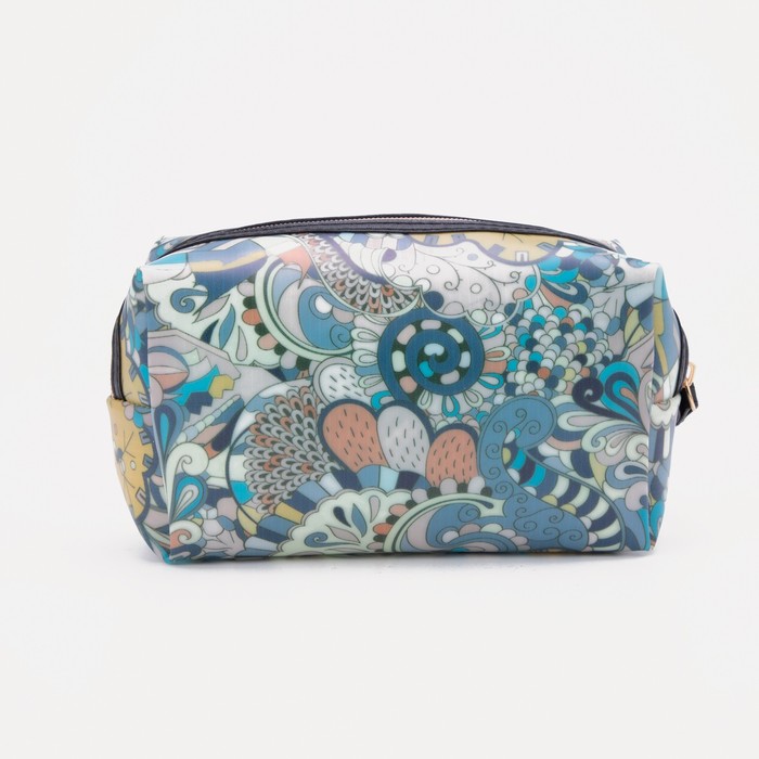 фото Косметичка на молнии, цвет синий