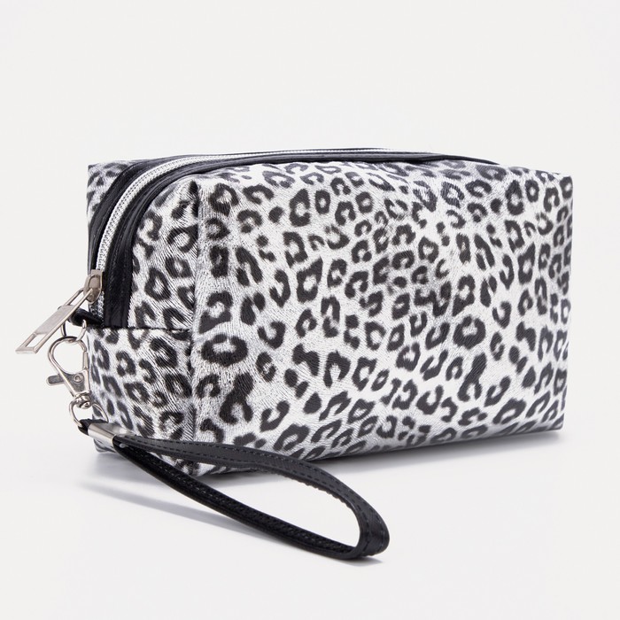 фото Косметичка дор l-21-4, 19*10*8, отд на молнии, c ручкой, серебро