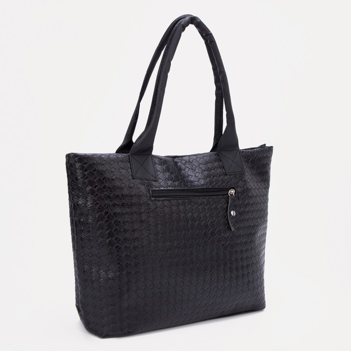 Сумка-шопер на молнии, цвет чёрный
Сумка-шопер на молнии, цвет чёрный