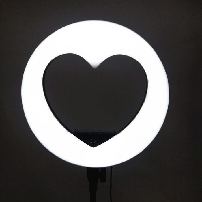 фото Кольцевая лампа okira led ring lv 480 s, 64 вт, 480 диодов, d=45 см, двуцветная, белая