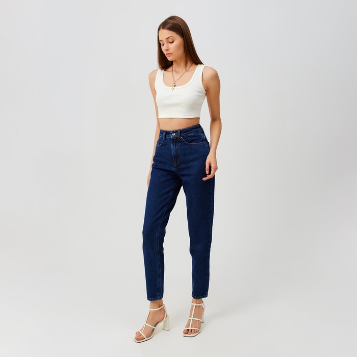 фото Джинсы женские minaku цвет синий, размер 46