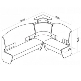 Кухонный уголок София-Катрин стандарт 1500х1000х880 мл. дуб/эко замша бежевый/коричневый 
Кухонный уголок София-Катрин стандарт 1500х1000х880 мл. дуб/эко замша бежевый/коричневый
