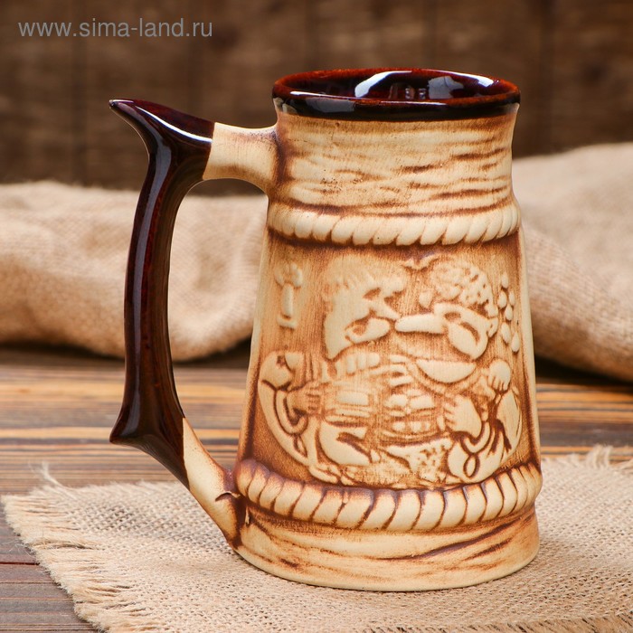 Пивная кружка "Баня", под шамот, 0.5 л
Пивная кружка "Баня", под шамот, 0.5 л