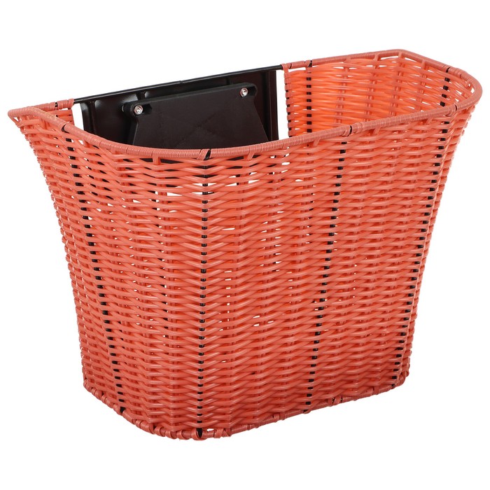 фото Корзина jl-086 передняя, с быстросъёмным креплением, плетёная, сталь/пластик