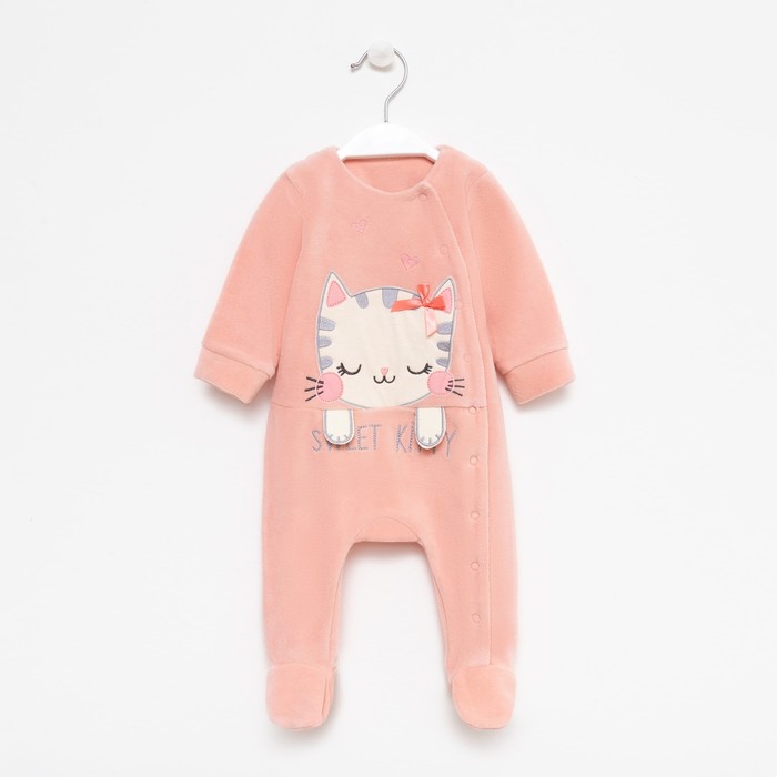 фото Комбинезон для девочки а.041-45-1., цвет персиковый, рост 68 luneva