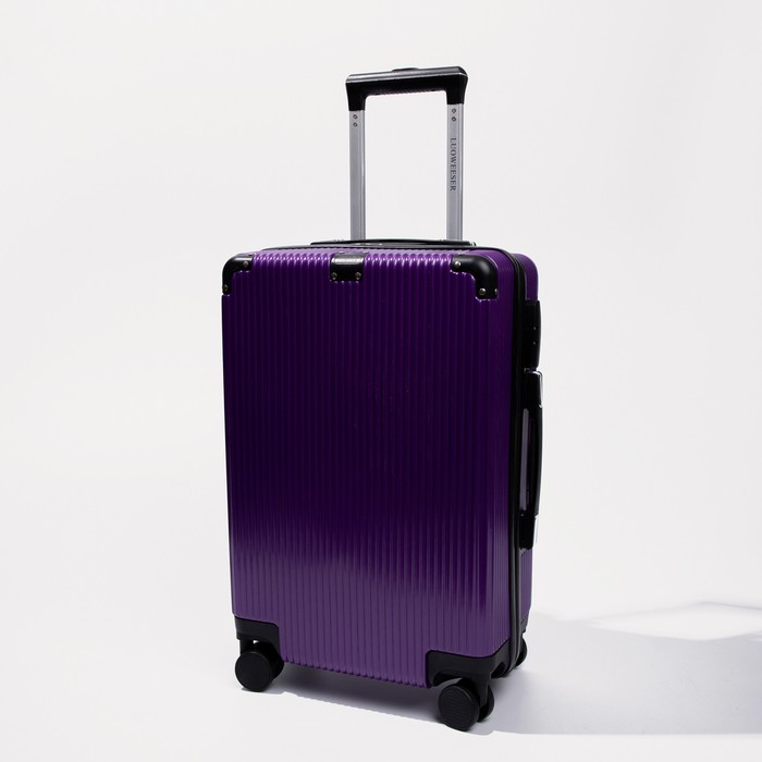 фото Чемодан малый 20", кодовый замок, цвет фиолетовый