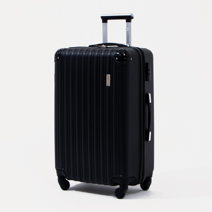 фото Чемодан средний 24", кодовый замок, цвет чёрный