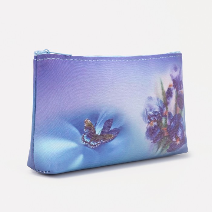 фото Косметичка простая бабочка,18*2*10см, отдел на молнии