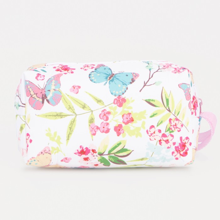 фото Косметичка на молнии, цвет белый