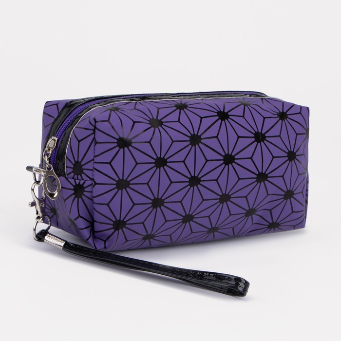 фото Косметичка дор абстракция, 20*8*8,5, отд на молнии, фиолетовый