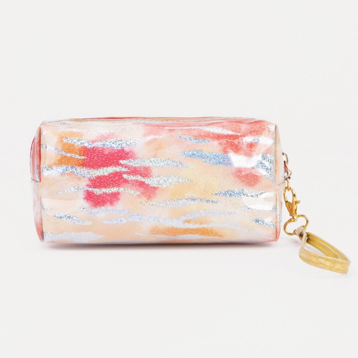 фото Косметичка на молнии, цвет красный